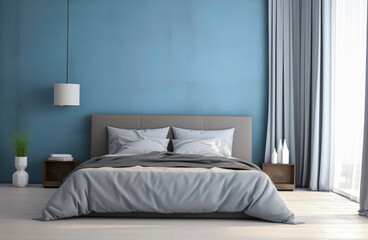 Fototapeta na wymiar Generative AI illustration of luxury bedroom