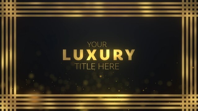 Luxury Gold Shiny Text Template