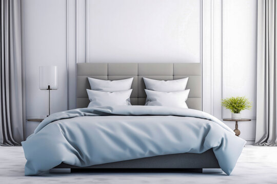 Generative AI illustration of luxury bedroom
