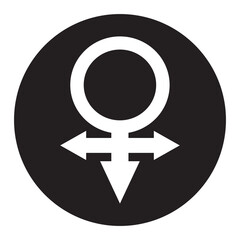 Icons of women's and men's feet or gender