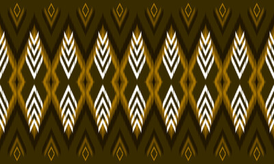 Geometric design fabric pattern, seamless, wallpaper, clothing, carpet, fiber, yarn and shawl. Asian Indian. Abstract background