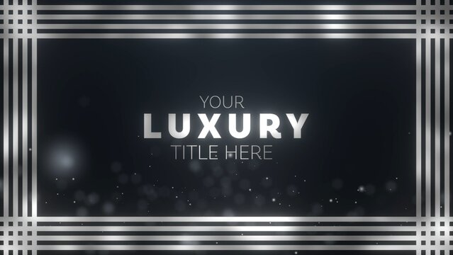 Luxury Silver Shiny Text Template
