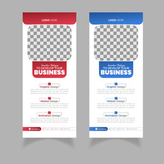 Modern business roll up template