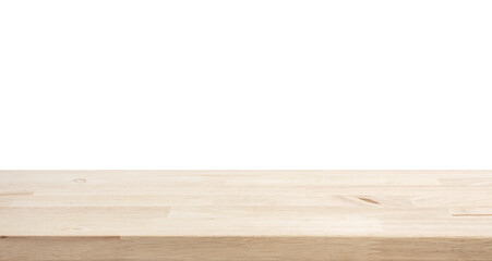 Selective focus.top wood table,counter top isolated die cut.with png
