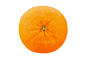 Ripe juicy orange isolated on white background. File contains clipping path.