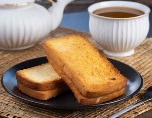 Fototapeta na wymiar Slices of toast