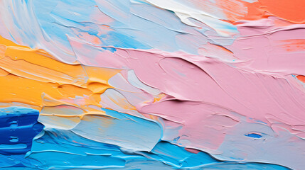 Fragment of multicolored texture painting. Abstract