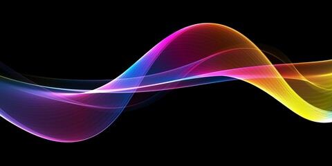 Abstract Visualization of Colorful Fractal Waves