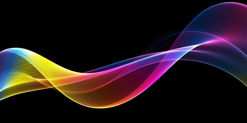 Abstract Visualization of Colorful Fractal Waves