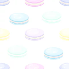 Foto op Canvas macarons background, macarons seamless pattern © dasha