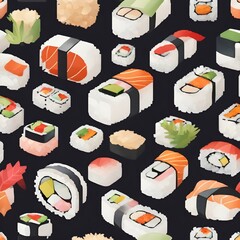 Sushi Icon Background Very Cool