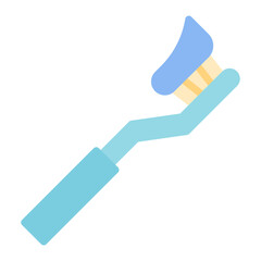 Tooth Paste on Brush Icon