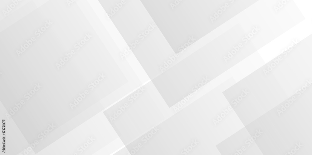 Wall mural abstract background with lines white and grey glossy squares diamond abstract tech banner design. se