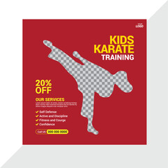 Kids Karate Training Banner Ad
