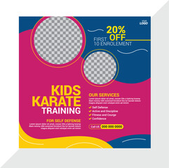 Kids Karate Training Banner Ad