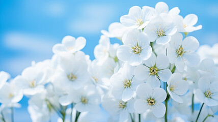 Fototapeta premium Bombastic Spring Forest White Flowers Primroses on a Beautiful Day