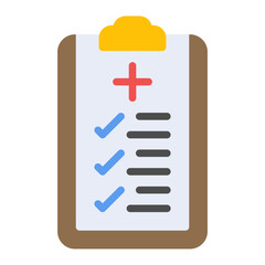 Obraz premium Patient Checklist Icon
