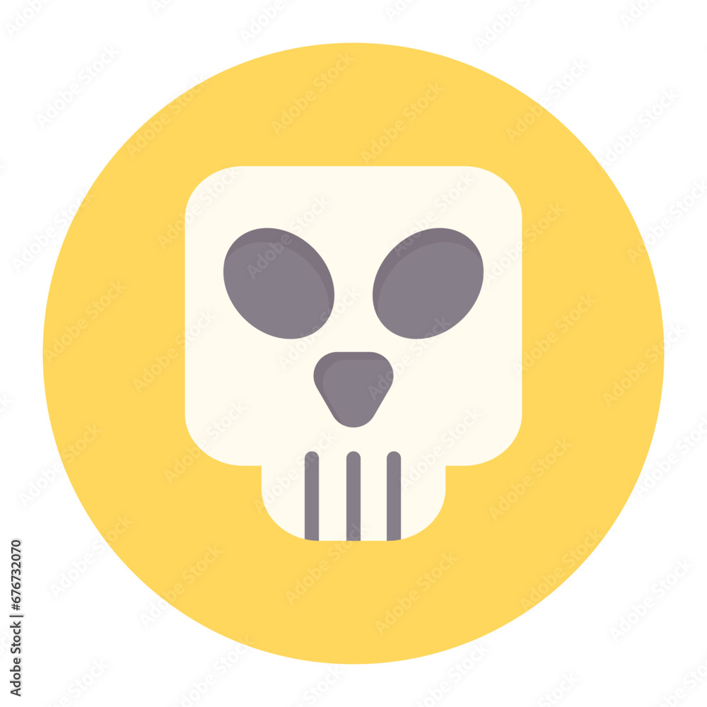 Sticker Skull Icon