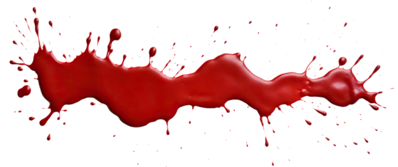 Blood stains cut out