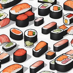 Sushi Icon Background Very Cool