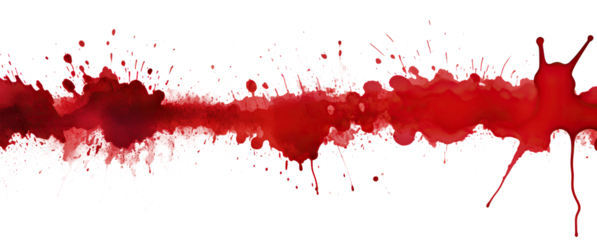 Blood stains cut out