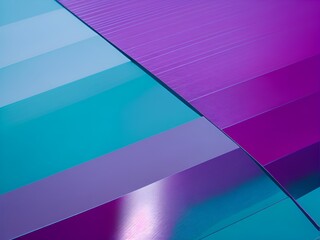 Overlapping purple metallic plates