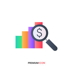 Marketing Research icon, Business analysis icon vector EPS 10