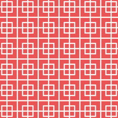 Square with cross geometric seamless pattern
