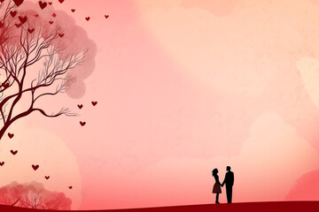 Abstract background for Valentine's Day greeting card.