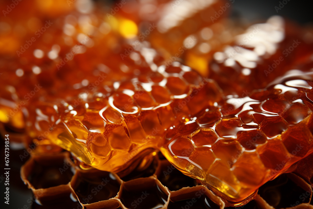 Poster honeycombs pattern texture background.