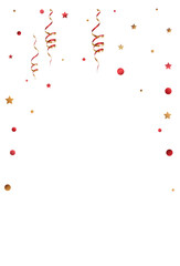 Red Dust Modern Vector White Background. Golden