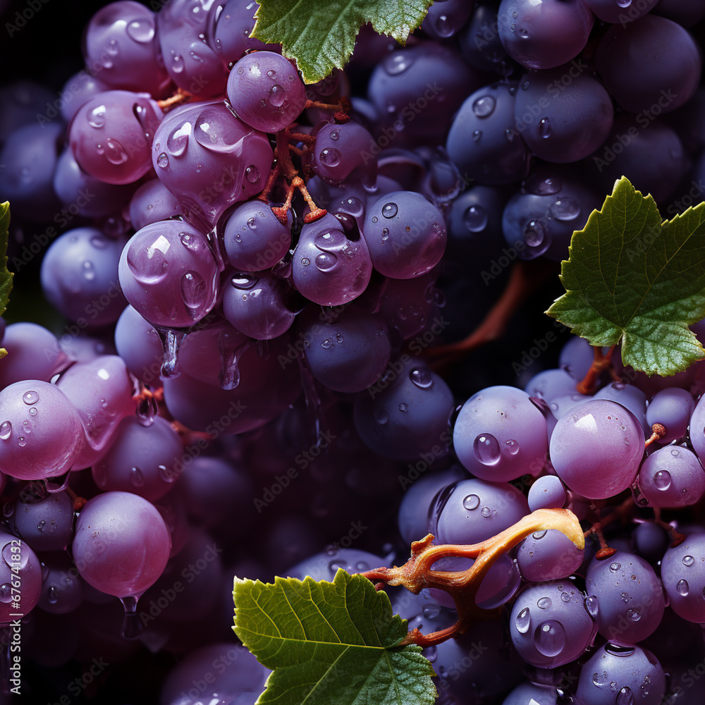 Poster beautiful trends grape pattern texture background.