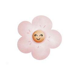 Pink flower smile 