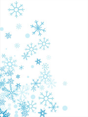 Background with snowflakes design for winter with text space place. Snowflakes background. Vector illustration.
