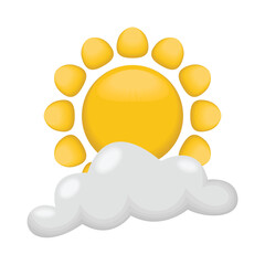 sun and cloud illustration