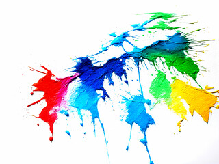 The art of dripping colorful paint and splattering and being beautiful is an art.