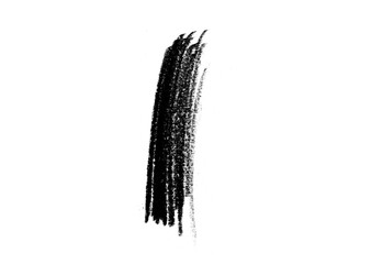 black graphite pencil scribble on transparent png background isolated