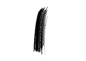 black graphite pencil scribble on transparent png background isolated
