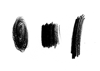 black graphite pencil scribble on transparent png background isolated