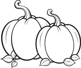 Line art Halloween pumpkin Coloring Book Page Design