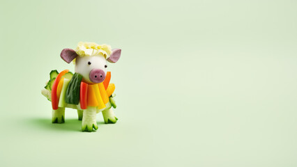 Fototapeta premium Concept de Viande végétale réalisée à partir de légumes. Alimentation végétarienne