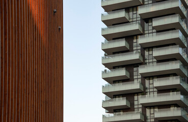 Modern skyscrapers in Milan, Porta Nuova district, Italy - 676751217