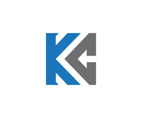 KC letter logo design vector template 9