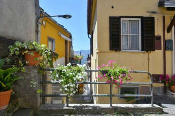 Fototapeta na wymiar The Basilicata village of Baragiano,Italy.