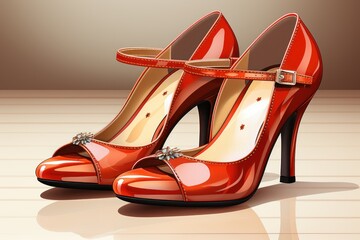 red high heels