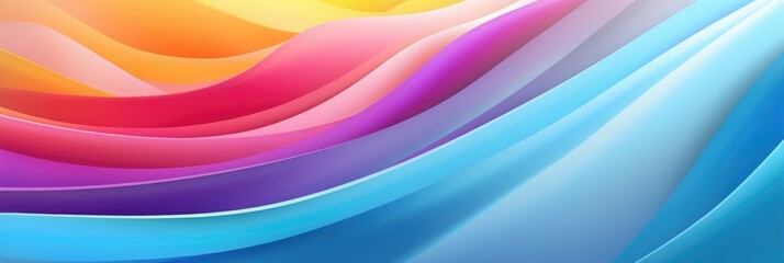 full color wave rainbow flow fashion background