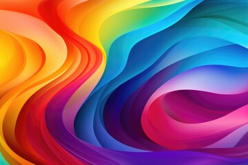 full color wave rainbow flow fashion background