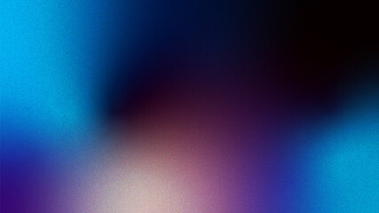 Obraz premium Wallpaper blue cyan yellow purple blurred grain texture. Glowing abstract gradient backdrop.