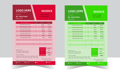 Business corporate creative invoice template. Business invoice for your business, Corporate business minimalist invoice design, Bill form business invoice accounting