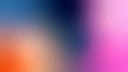 Abstract gradient colorful background with grain texture.